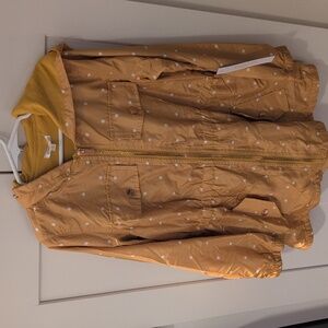 Tahari Kids Mustard Polka Dot Raincoat